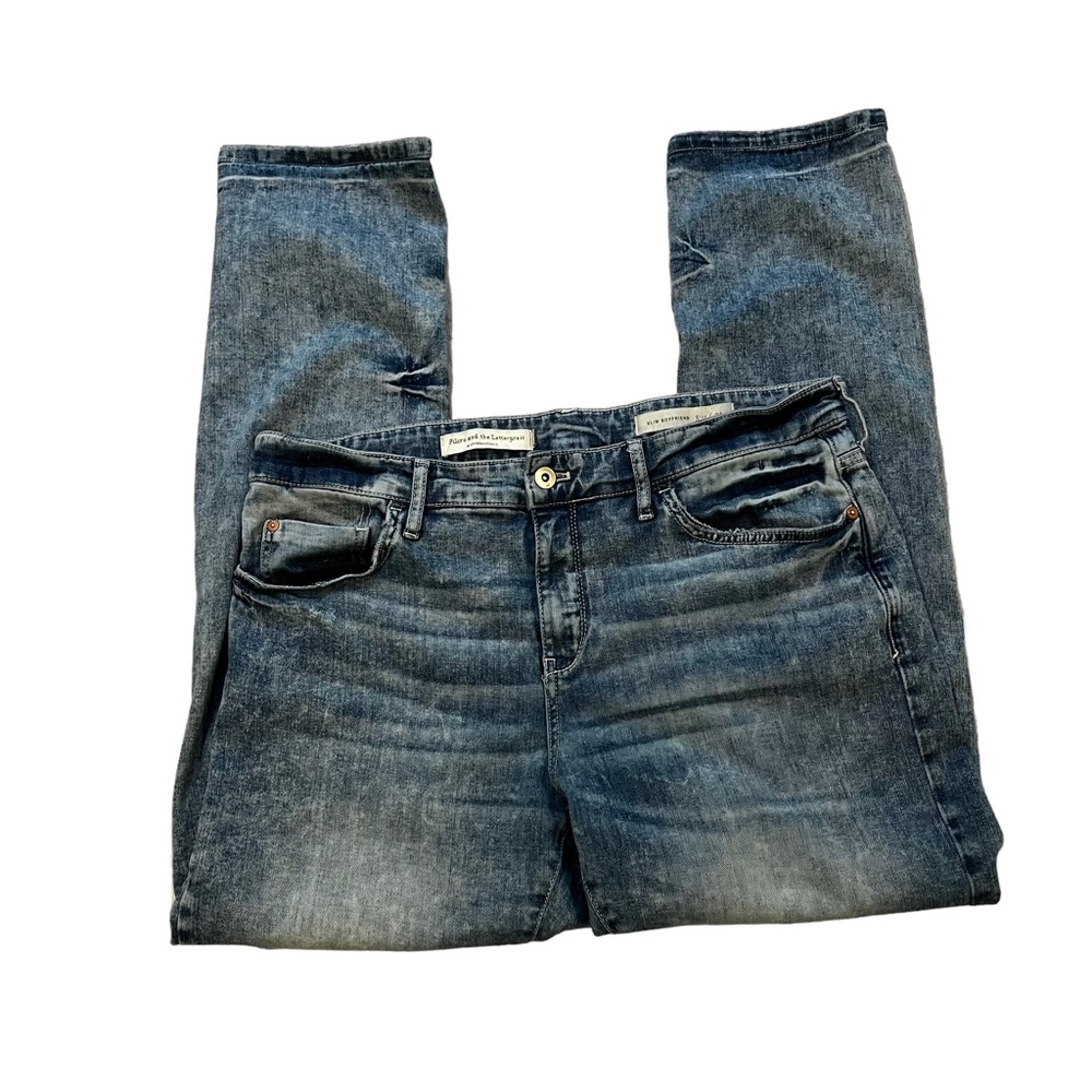 Pilcro And The Letterpress Distressed Slim Boyfriend Jean, Sz 31 - Picture 6 of 14